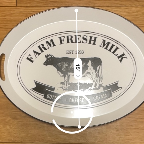 Large Metal farm house tray - Picture 6 of 6